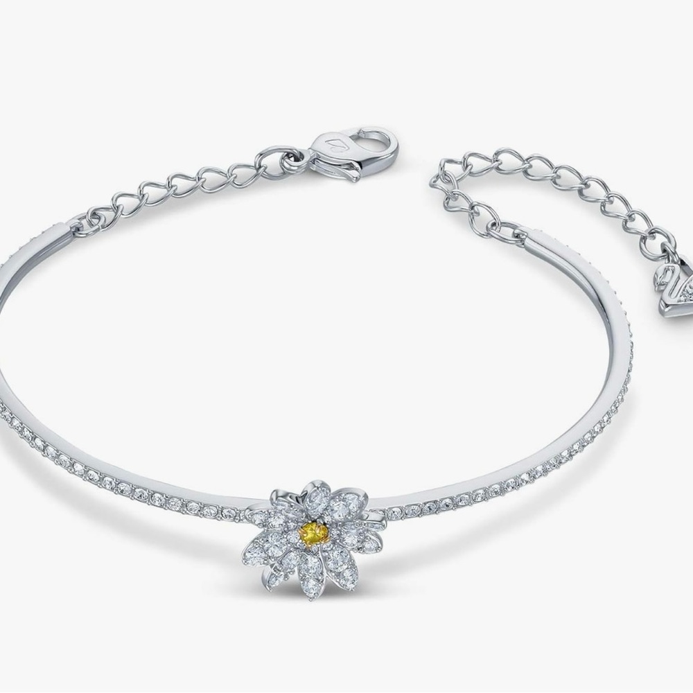 NWOTSwarovski Eternal Flower bangle Flower, Yellow, Mixed metal finish Bracelet